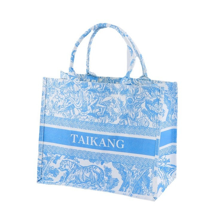 Canvas Bag Custom Canvas Tote Bag Canvas Three-dimensional Bag Shopping Cotton Bag Custom LOGO Portable Canvas Bag